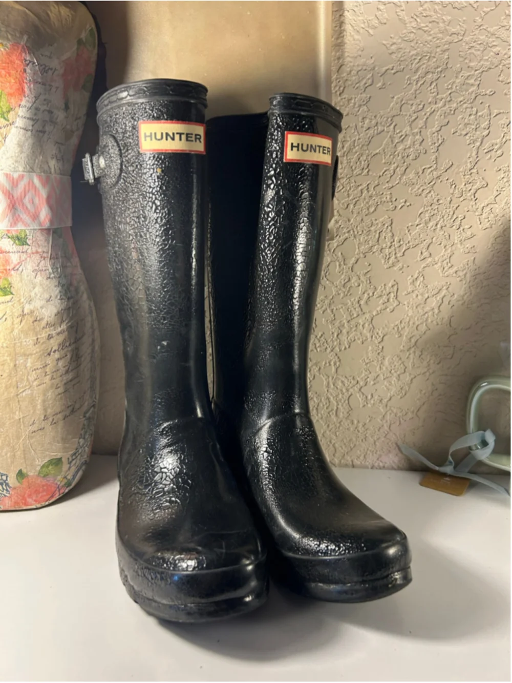 Girls Hunter Rain Boots Size 2 Black